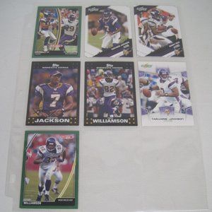 Lot of 7 Minnesota Vikings NFL Player Cards